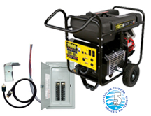 Ultra Source Portable Generator and Manual Transfer Switch